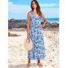 imageANRABESS Womens Summer Maxi Dresses Fit ampamp Flare Flowy V Neck Sleeveless Swing Casual Tiered Beach Sundress with PocketsFloral Royal Blue