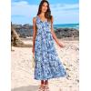 imageANRABESS Womens Summer Maxi Dresses Fit ampamp Flare Flowy V Neck Sleeveless Swing Casual Tiered Beach Sundress with PocketsFloral Royal Blue