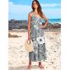 imageANRABESS Womens Summer Maxi Dresses Fit ampamp Flare Flowy V Neck Sleeveless Swing Casual Tiered Beach Sundress with PocketsGrey With Floral White