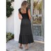 imageANRABESS Womens Summer Sleeveless Maxi Dress Square Neck Smocked Boho Casual Ruffle Strap Flowy ALine Long Beach SundressBlack