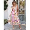imageANRABESS Womens Summer Sleeveless Maxi Dress Square Neck Smocked Boho Casual Ruffle Strap Flowy ALine Long Beach SundressMulticolour Floral