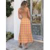 imageANRABESS Womens Summer Sleeveless Maxi Dress Square Neck Smocked Boho Casual Ruffle Strap Flowy ALine Long Beach SundressPrint Yellow Purple