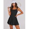 imageANRABESS Womens Tennis Athletic Pleated Summer Mini Dress 2025 Golf Workout Build in Shorts Casual Romper Short SundressBlack