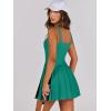 imageANRABESS Womens Tennis Athletic Pleated Summer Mini Dress 2025 Golf Workout Build in Shorts Casual Romper Short SundressDeep Green