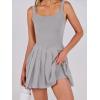 imageANRABESS Womens Tennis Athletic Pleated Summer Mini Dress 2025 Golf Workout Build in Shorts Casual Romper Short SundressGray