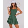 imageANRABESS Womens Tennis Athletic Pleated Summer Mini Dress 2025 Golf Workout Build in Shorts Casual Romper Short SundressGreen