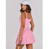 imageANRABESS Womens Tennis Athletic Pleated Summer Mini Dress 2025 Golf Workout Build in Shorts Casual Romper Short SundressLight Pink