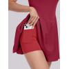 imageANRABESS Womens Tennis Athletic Pleated Summer Mini Dress 2025 Golf Workout Build in Shorts Casual Romper Short SundressRed
