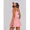 imageANRABESS Womens Tennis Athletic Pleated Summer Mini Dress 2025 Golf Workout Build in Shorts Casual Romper Short SundressSalmon Light Pink