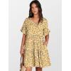 imageANRABESS Dresses for Women Summer 2025 V Neck Ruffle Sleeve A Line Tiered Flowy Casual Trendy Mini Beach Dress with PocketsYellow Red White Floral