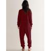 imageANRABESS Jumpsuits for Women 2025 Fall Long Sleeve Casual Loose Fit Romper Lounge One Piece Pajamas Outfits JumperBurgundy