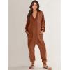 imageANRABESS Jumpsuits for Women 2025 Fall Long Sleeve Casual Loose Fit Romper Lounge One Piece Pajamas Outfits JumperBurnt Orange