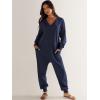 imageANRABESS Jumpsuits for Women 2025 Fall Long Sleeve Casual Loose Fit Romper Lounge One Piece Pajamas Outfits JumperDeep Blue