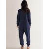 imageANRABESS Jumpsuits for Women 2025 Fall Long Sleeve Casual Loose Fit Romper Lounge One Piece Pajamas Outfits JumperDeep Blue