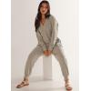 imageANRABESS Jumpsuits for Women 2025 Fall Long Sleeve Casual Loose Fit Romper Lounge One Piece Pajamas Outfits JumperGrey Beige