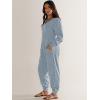 imageANRABESS Jumpsuits for Women 2025 Fall Long Sleeve Casual Loose Fit Romper Lounge One Piece Pajamas Outfits JumperSky