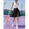 imageANRABESS Knee Length Skorts Skirts for Women 2025 Summer High Waisted Golf Tennis Skirt Casual Travel Builtin Shorts ClothesBlack