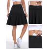 imageANRABESS Knee Length Skorts Skirts for Women 2025 Summer High Waisted Golf Tennis Skirt Casual Travel Builtin Shorts ClothesBlack