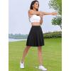 imageANRABESS Knee Length Skorts Skirts for Women 2025 Summer High Waisted Golf Tennis Skirt Casual Travel Builtin Shorts ClothesBlack