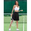 imageANRABESS Knee Length Skorts Skirts for Women 2025 Summer High Waisted Golf Tennis Skirt Casual Travel Builtin Shorts ClothesBlack