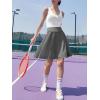 imageANRABESS Knee Length Skorts Skirts for Women 2025 Summer High Waisted Golf Tennis Skirt Casual Travel Builtin Shorts ClothesDeep Gray