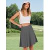imageANRABESS Knee Length Skorts Skirts for Women 2025 Summer High Waisted Golf Tennis Skirt Casual Travel Builtin Shorts ClothesDeep Gray