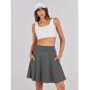 imageANRABESS Knee Length Skorts Skirts for Women 2025 Summer High Waisted Golf Tennis Skirt Casual Travel Builtin Shorts ClothesDeep Gray