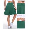imageANRABESS Knee Length Skorts Skirts for Women 2025 Summer High Waisted Golf Tennis Skirt Casual Travel Builtin Shorts ClothesDeep Green
