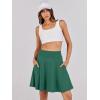 imageANRABESS Knee Length Skorts Skirts for Women 2025 Summer High Waisted Golf Tennis Skirt Casual Travel Builtin Shorts ClothesDeep Green