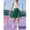 imageANRABESS Knee Length Skorts Skirts for Women 2025 Summer High Waisted Golf Tennis Skirt Casual Travel Builtin Shorts ClothesDeep Green