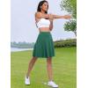 imageANRABESS Knee Length Skorts Skirts for Women 2025 Summer High Waisted Golf Tennis Skirt Casual Travel Builtin Shorts ClothesDeep Green