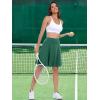 imageANRABESS Knee Length Skorts Skirts for Women 2025 Summer High Waisted Golf Tennis Skirt Casual Travel Builtin Shorts ClothesDeep Green