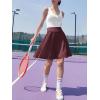 imageANRABESS Knee Length Skorts Skirts for Women 2025 Summer High Waisted Golf Tennis Skirt Casual Travel Builtin Shorts ClothesDeep Red