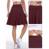 imageANRABESS Knee Length Skorts Skirts for Women 2025 Summer High Waisted Golf Tennis Skirt Casual Travel Builtin Shorts ClothesDeep Red