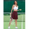 imageANRABESS Knee Length Skorts Skirts for Women 2025 Summer High Waisted Golf Tennis Skirt Casual Travel Builtin Shorts ClothesDeep Red