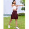 imageANRABESS Knee Length Skorts Skirts for Women 2025 Summer High Waisted Golf Tennis Skirt Casual Travel Builtin Shorts ClothesDeep Red
