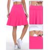 imageANRABESS Knee Length Skorts Skirts for Women 2025 Summer High Waisted Golf Tennis Skirt Casual Travel Builtin Shorts ClothesHot Pink