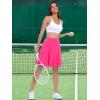 imageANRABESS Knee Length Skorts Skirts for Women 2025 Summer High Waisted Golf Tennis Skirt Casual Travel Builtin Shorts ClothesHot Pink