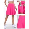 imageANRABESS Knee Length Skorts Skirts for Women 2025 Summer High Waisted Golf Tennis Skirt Casual Travel Builtin Shorts ClothesHot Pink