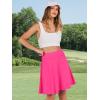 imageANRABESS Knee Length Skorts Skirts for Women 2025 Summer High Waisted Golf Tennis Skirt Casual Travel Builtin Shorts ClothesHot Pink