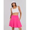 imageANRABESS Knee Length Skorts Skirts for Women 2025 Summer High Waisted Golf Tennis Skirt Casual Travel Builtin Shorts ClothesHot Pink