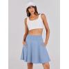 imageANRABESS Knee Length Skorts Skirts for Women 2025 Summer High Waisted Golf Tennis Skirt Casual Travel Builtin Shorts ClothesLight Blue