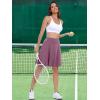 imageANRABESS Knee Length Skorts Skirts for Women 2025 Summer High Waisted Golf Tennis Skirt Casual Travel Builtin Shorts ClothesMauve