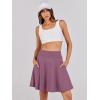 imageANRABESS Knee Length Skorts Skirts for Women 2025 Summer High Waisted Golf Tennis Skirt Casual Travel Builtin Shorts ClothesMauve