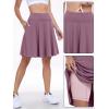 imageANRABESS Knee Length Skorts Skirts for Women 2025 Summer High Waisted Golf Tennis Skirt Casual Travel Builtin Shorts ClothesMauve