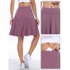 imageANRABESS Knee Length Skorts Skirts for Women 2025 Summer High Waisted Golf Tennis Skirt Casual Travel Builtin Shorts ClothesMauve