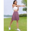 imageANRABESS Knee Length Skorts Skirts for Women 2025 Summer High Waisted Golf Tennis Skirt Casual Travel Builtin Shorts ClothesMauve
