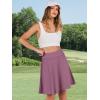imageANRABESS Knee Length Skorts Skirts for Women 2025 Summer High Waisted Golf Tennis Skirt Casual Travel Builtin Shorts ClothesMauve