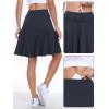imageANRABESS Knee Length Skorts Skirts for Women 2025 Summer High Waisted Golf Tennis Skirt Casual Travel Builtin Shorts ClothesNavy Blue