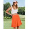 imageANRABESS Knee Length Skorts Skirts for Women 2025 Summer High Waisted Golf Tennis Skirt Casual Travel Builtin Shorts ClothesOrange